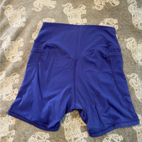 90 Degree By Reflex Black and Purple Bike Shorts - Picture 5 of 7